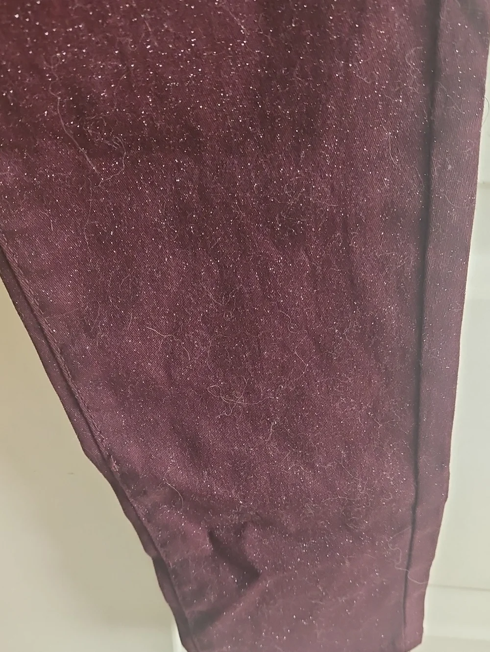 nwt womens sz 8 elle super skinny wine / silver specs denim jeans